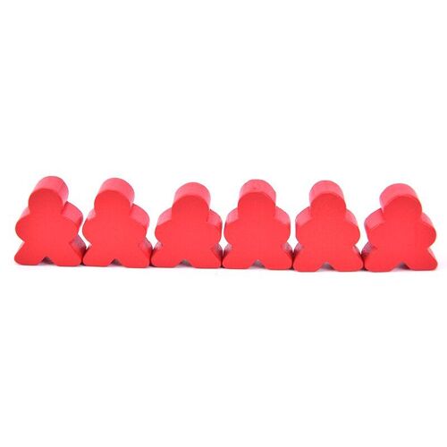 2.1cm * 1.8cm * 1.1cm Taille Standard D'échecs En Bois Pour Meeple Carcassonne 30 Pièces Accessoires De Jeu De Société