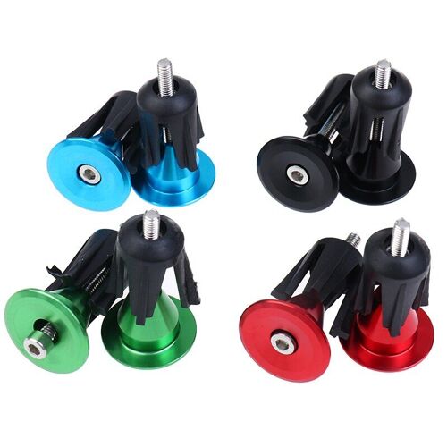 Bouchons D'extrémité De Guidon De Vélo Capuchons De Barre De Poignée En Alliage D'aluminium Poignée Barre De Poignée Bouchons D'extrémité Pièces De Vélo 1 Paire
