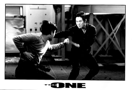 The One - Photo De Presse De Cinéma Argentique Noir & Blanc - Format 13x18 Cm - Jet Li - Année 2001