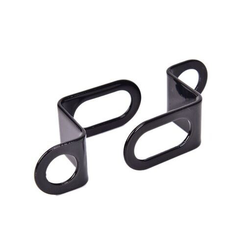 Universel Vélo Moto Relocalisation Arrière Clignotant Support De Lumière Support Métallique Indicateur Support Noir 1 Paire