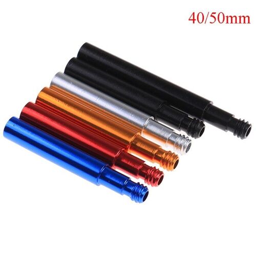 40/50mm Alliage D'aluminium Vélo Presta Valve Extender Vélo Pneu Roue Français Extensions De Valve Bouchons Adaptateur De Noyau