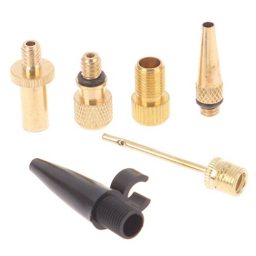 Adaptateurs De Valve De Vélo Pour Route Et Vélo Pneu Pompe Cuivre Gonfleur Pompe Buse Kit Presta Schrader Valve Adaptateur Tube