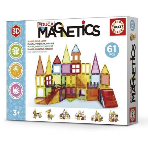 Jeu De Construction Magnétique - Educa - Educa Magnetics 61 Pcs