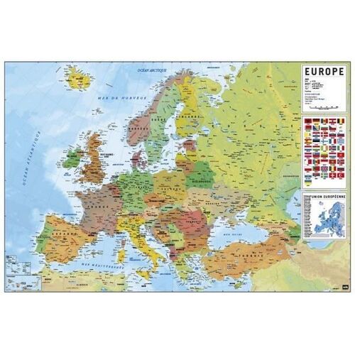 Affiche Carte Europe
