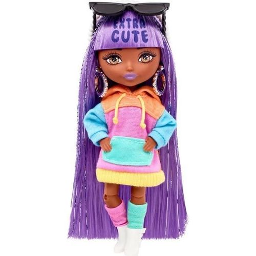 Poupée Barbie Extra Minis 7 Cheveux Violets