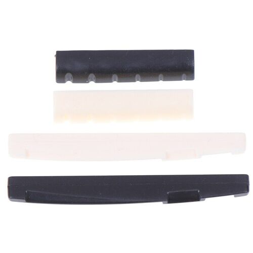 Pièces de guitare Instrument à cordes musicales blanches accessoires guitare en os de buffle écrou de pont selle pour guitare classique à 6 cordes