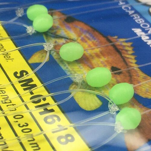 6 Pièces/Ensemble En Acier Au Carbone Maquereau Plumes Basse Morue Leurre Pêche En Mer Lumineux Crochet De Pêche Triple Appât Fil De Pêche 7g