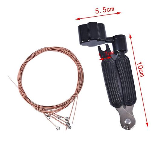 1 jeu de cordes de guitare acoustique cordes de guitare arc-en-ciel et 3 en 1 coupe-cordes pour outil Folk acoustique