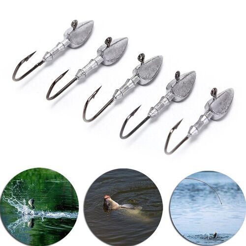 5 Pièces/Lot Crochets De Gabarit De Plomb 3.5g 5g 7g 10g 14g 17g 21g Crochets De Pêche Triangle Gabarit Tête De Plomb Crochets Accessoires De Pêche