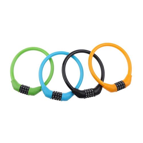 Serrure De Vélo Vélo Mot De Passe Câble En Acier Fil Chaîne De Verrouillage Sécurité Vélo Cyclisme Couleur Sécurité Cadenas Combinaison