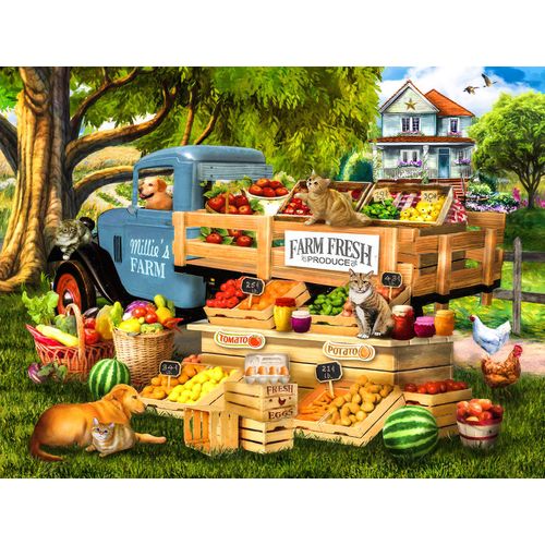 Puzzle Pièces Xxl - Fruits Et Légumes De Millie - Puzzle 500 Pièces