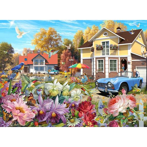 Puzzle Pièces Xxl - Jardin Ensoleillé - Puzzle 500 Pièces