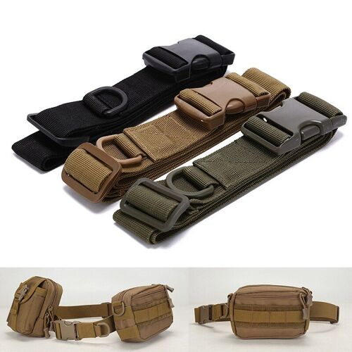 1pc Simple Ceinture Tactique Équipement Extérieur Porter Sac Équitation À L'intérieur En Nylon Sac Adjoint Militaire Ventilateurs Ceinture Fixation Ruban