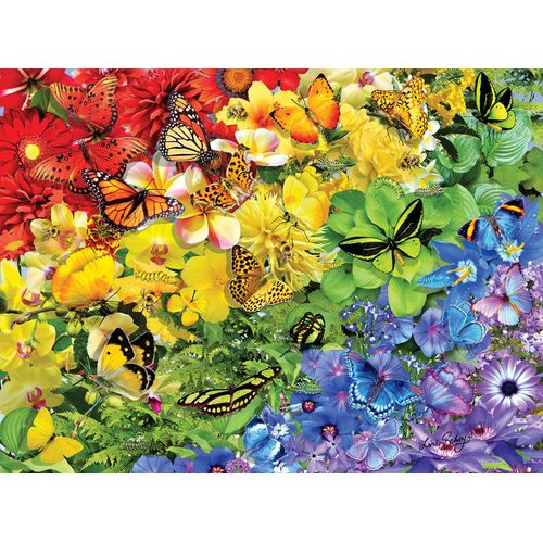 Arc-En-Ciel De Papillons - Puzzle 1000 Pièces
