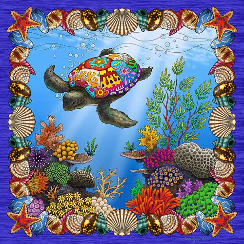 Tortue Psychédélique - Puzzle 500 Pièces