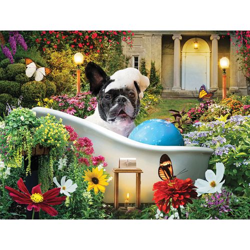 Bain Moussant Dans Le Jardin - Puzzle 500 Pièces