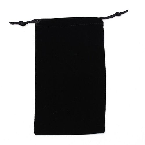 Six Branches Motif Étoile Velours Tarot Carte Sac De Rangement Faisceau Cartes Chargement Diverses Cartes De Jeu De Société Noir