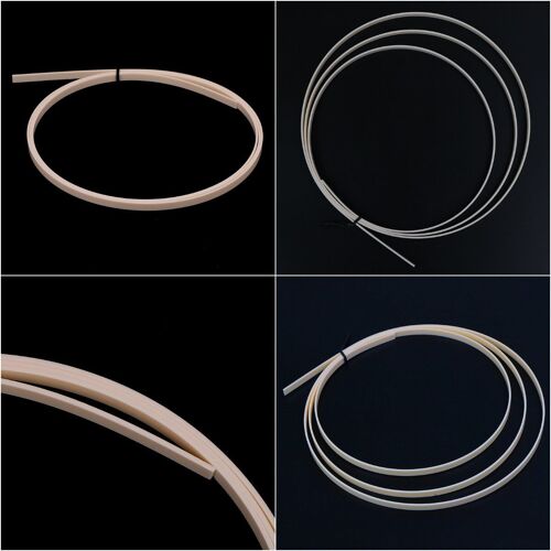 1Pc ABS crème couleur ivoire guitare reliure incrustation Purfling bande I65 x 0.6x0.15cm nouveau