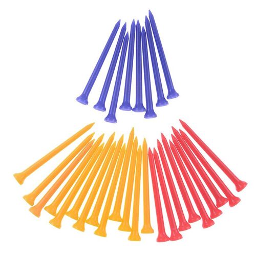 30 Pièces/Paquet Accessoires De Golf En Plastique Mélangé T-Shirts De Golf 8.3cm En Caoutchouc Durable Coussin Haut T-Shirt De Golf