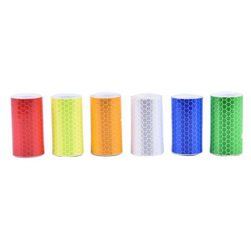 Voiture Bande Réfléchissante Autocollants Route Avertissement Bande-Style Décoration Film Sûr Moto Bébé Voiture Réfléchir Bande De Sécurité Routière 100x5cm