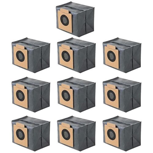 10PCS Sacs À Poussière pour Eufy Clean X8 Pro Auto-Vidage Station Robot Aspirateur Pièces De Rechange Pièces De Rechange Sac À Ordures
