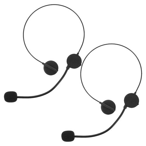 Cosplay Costume Headphones Accessories 2 Pieces Fake Rock Star Singer Microphone Headphones for Hal