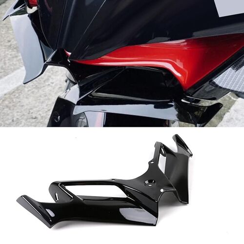 Protecteur De Spoiler Arrière Pneumatique De Moto Carénage Avant Universel Pour Noir