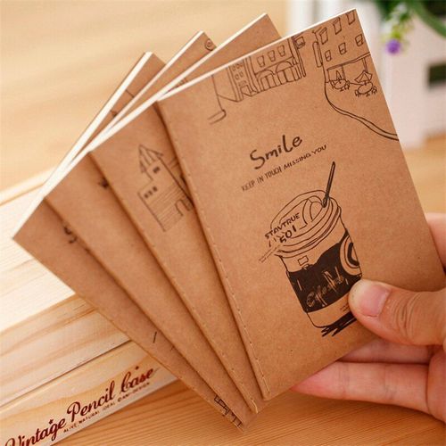 Bloc-Notes Vierge En Papier De Vache Carnet De Notes Vintage Souple Cahier De Journal Notes De Tous Les Jours Couverture Kraft Papeterie
