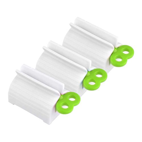 Distributeur de Dentifrice,3 Pack Tube de Roulement Rouler Tube Presse Agrume de Dentifrice Tube de Dentifrice de Squeeze de Bain (3 Pièces. Vert)
