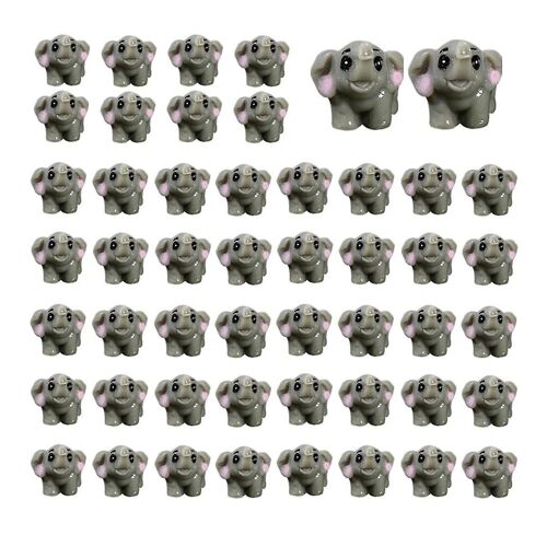 50PCS Mini Jungle Animaux Figurines Résine Minuscule Animal Miniatures Animal Sauvage Miniature Jardin Accès