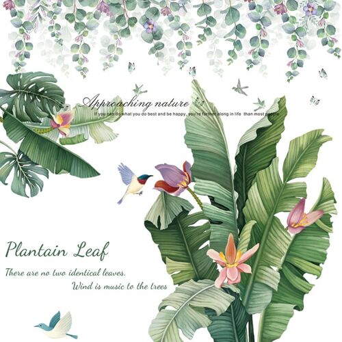 2 Pcs Wall Stickers for Living Room Bedroom TV Sofa Background Removable DIY Wall Decals, 110cm X 5