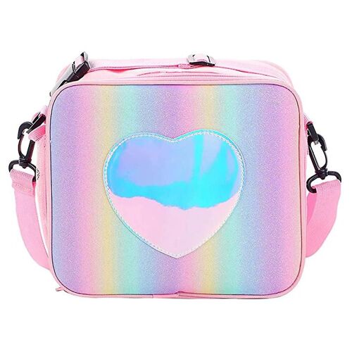 Children's Insulated Lunch Box Rainbow Love Lunch Bag Reusable Hot Meal Handbag Suitable for Bento