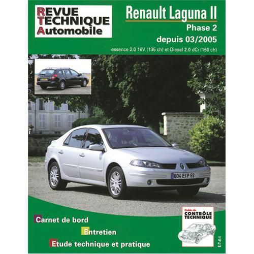 Revue Technique Pour Renault Laguna Ii Phase 2.2.0 16v-2.0dci 03-2005