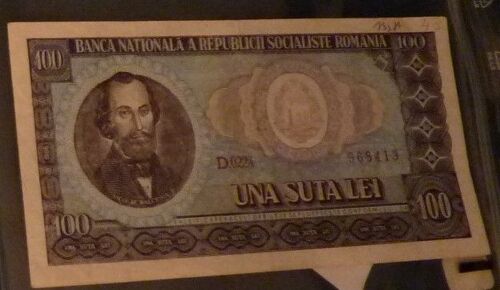Roumanie = Billet De Banque De Collection De 100 Lei, Année 1966. N° D.0224 968413 - Pick : 97a .