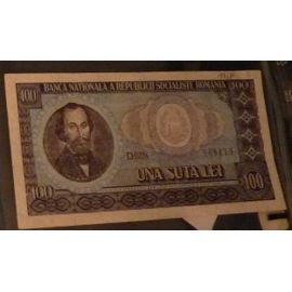 Roumanie = Billet De Banque De Collection De 100 Lei, Année 1966. N° D.0224 968413 - Pick : 97a .