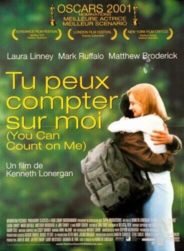 Tu Peux Compter Sur Moi (You Can Count On Me) - Véritable Affiche De Cinéma Pliée - Format 40x60 Cm - De Kenneth Lonergan Avec Mark Ruffalo, Laura Linney, Matthew Broderick - 2000