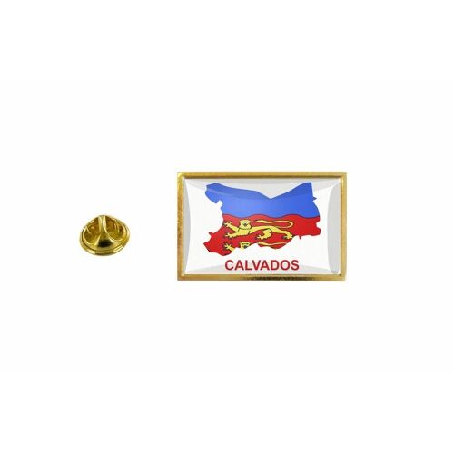 Pins Pin Badge Pin's Drapeau Pays Carte Departement Calvados