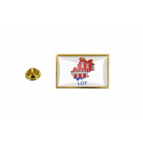 Pins Pin Badge Pin's Drapeau Pays Carte Departement Lot