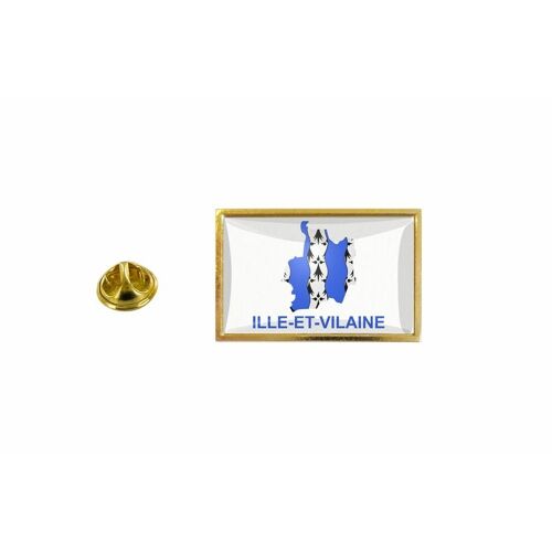 Pins Pin Badge Pin's Drapeau Pays Carte Departement Ile Et Villaine