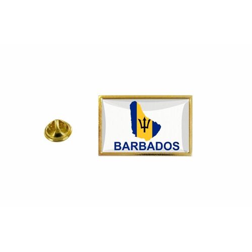 Pins Pin Badge Pin's Drapeau Pays Carte Bds Barbade