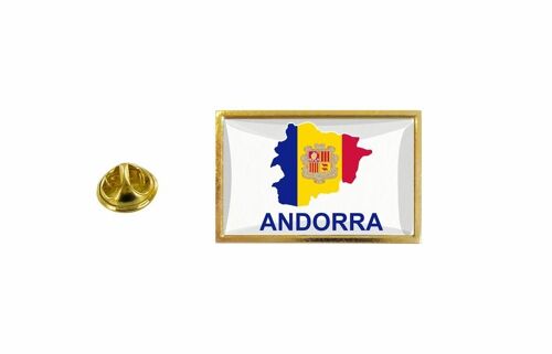 Pins Pin Badge Pin's Drapeau Pays Carte And Andorre Andorra