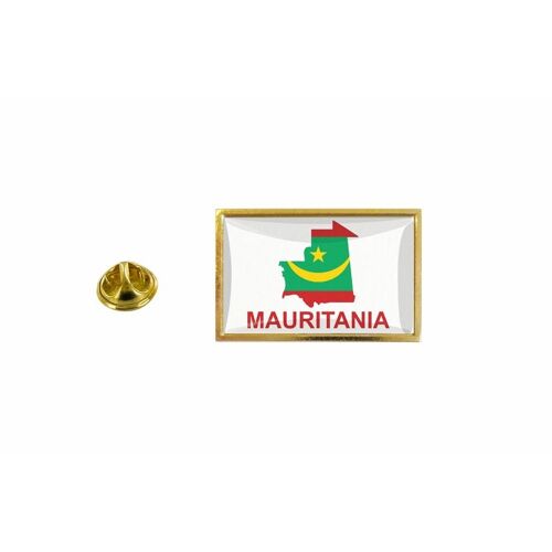 Pins Pin Badge Pin's Drapeau Pays Carte Rim Mauritanie