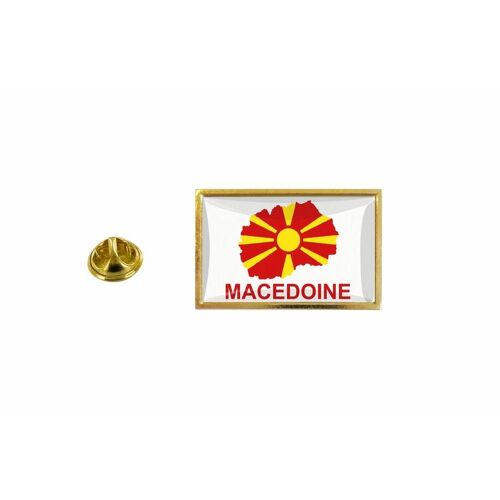 Pins Pin Badge Pin's Drapeau Pays Carte Mk Macedoine
