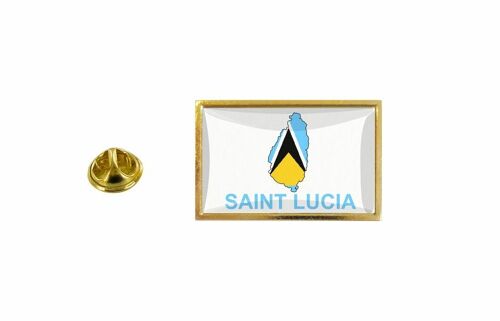 Pins Pin Badge Pin's Drapeau Pays Carte Wl Sainte St Lucie