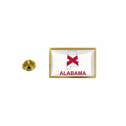 Pins Pin Badge Pin's Drapeau Pays Carte Usa Alabama Al