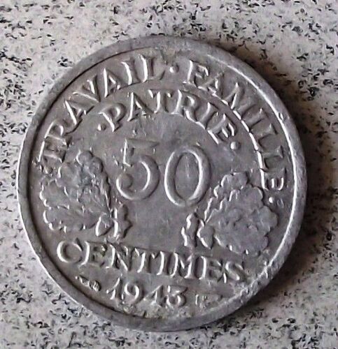 Pièce De 50 Centimes 1943