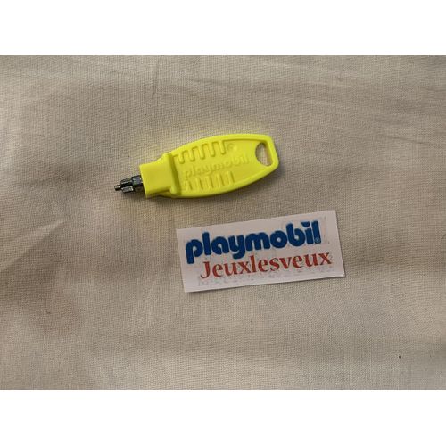 Playmobil Clé De Montage Jaune 30658822 - 30667350 - Pour Clipser - Déclipser Les Clips Jaune, Blanc Et Rouge