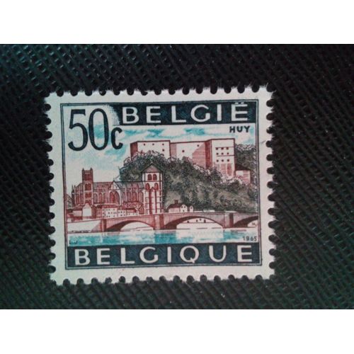 Timbre Belgique Yt 1352 Pont Et Château, Huy 1965 ( 061204 )