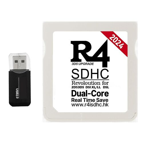 2024 R4 Card R4 SDHC Adapter Flash Card avec adaptateur USB pour carte de jeu 2DS XL/LL DSL Burning Card C