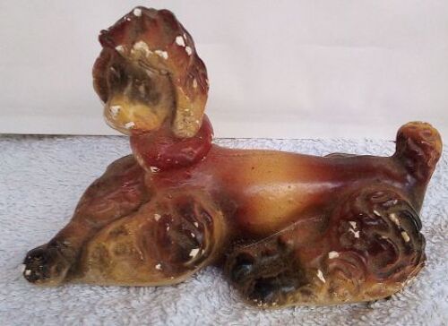 Vintage - Bibelot - Chien Couché - En Plâtre